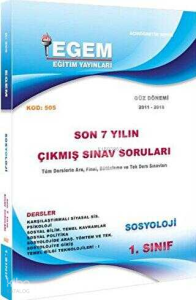 1. Sınıf Sosyoloji 1. Yarıyıl Çıkmış Sınav Soruları 2011-2018