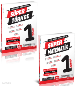 1.Sınıf Süper 2'Li Set (Süper Türkçe+Süper Matematik)