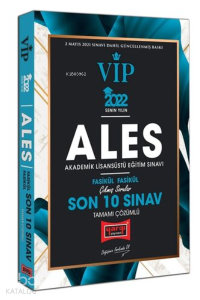 2022 ALES VIP Tamamı Çözümlü Çıkmış Sorular Fasikül Fasikül Son 10 Sınav