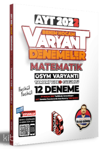 2022 AYT Matematik Tamamı Video Çözümlü 12 Deneme Sınavı