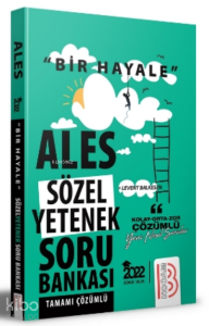 2022 Bir Hayale Serisi Ales Sözel Yetenek Tamamı Çözümlü Soru Bankası
