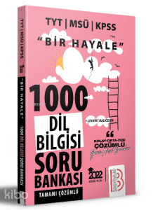 2022 Bir Hayale Serisi TYT - KPSS - MSÜ Dil Bilgisi Tamamı Çözümlü Soru Bankası