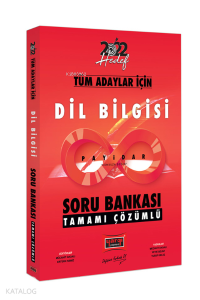 2022 Hedef Serisi Tüm Adaylar İçin Payidar Dil Bilgisi Tamamı Çözümlü Soru Bankası