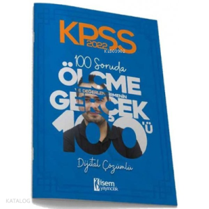 2022 KPSS Eğitim Bilimleri Ölçme ve Değerlendirmenin Gerçek 100'ü Deneme