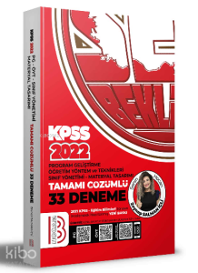2022 KPSS Eğitim Bilimleri Program Geliştirme - ÖYT - Sınıf Yönetimi - Materyal Tasarımı Tamamı Çözümlü 33 Deneme