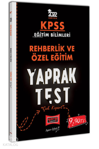 2022 KPSS Eğitim Bilimleri Rehberlik ve Özel Eğitim Yaprak Test
