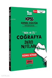 2022 KPSS Genel Kültür Kısa ve Öz Coğrafya Ders Notları Konu Kitabı