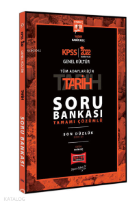 2022 KPSS Genel Kültür Tüm Adaylar İçin Son Düzlük 5 Yargıç Tamamı Çözümlü Tarih Soru Bankası