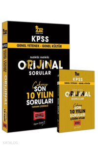 2022 KPSS GY GK Fasikül Fasikül Orijinal Tamamı Çözümlü Son 10 Yılın Çıkmış Soruları