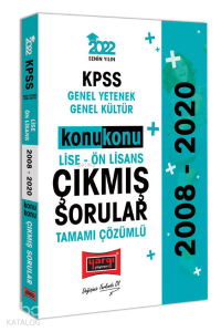 2022 KPSS GY GK Lise Ön Lisans Konu Konu Tamamı Çözümlü Çıkmış Sorular