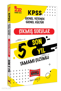 2022 KPSS GY GK Tamamı Çözümlü Son 5 Yıl Çıkmış Sorular
