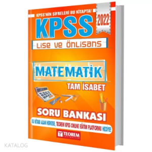 2022 KPSS Lise Ön Lisans Matematik Tam İsabet Soru Bankası