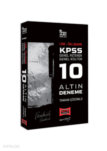 2022 KPSS Lise Önlisans 10 Altın Fasikül Deneme Sınavı