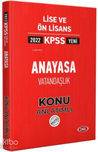 2022 KPSS Lise ve Ön Lisans Anayasa Vatandaşlık Konu Anlatımlı
