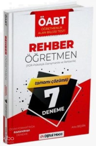 2022 ÖABT Rehber Öğretmenliği Tamamı Çözümlü 7 Deneme Dijital Hoca Akademi