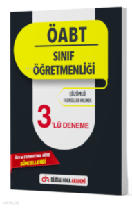 2022 ÖABT Sınıf Öğretmenliği Çözümlü 3lü Deneme Dijital Hoca Akademi