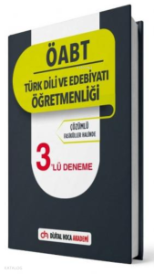 2022 ÖABT Türk Dili ve Edebiyatı Öğretmenliği Çözümlü 3lü Deneme Dijital Hoca Akademi