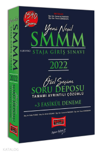 2022 SMMM Staja Giriş Sınavı Tamamı Ayrıntılı Çözümlü Özel Seçim Soru Deposu +3 Fasikül Deneme