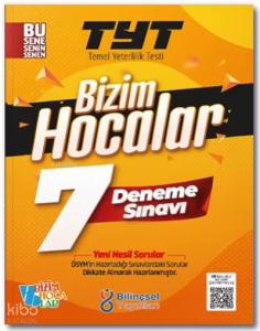 2022 TYT Bizim Hocalar 7 Deneme Sınavı Bilinçsel Yayınları