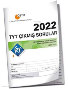 2022 TYT Çıkmış Sorular Tıpkı Basım Kitapçığı