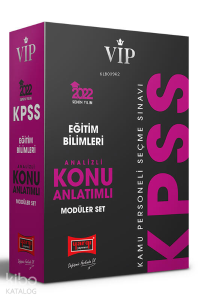 2022 VİP KPSS Eğitim Bilimleri Analizli Konu Anlatımlı Modüler Set