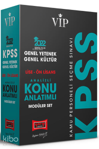 2022 VİP KPSS GY GK Lise Ön Lisans Analizli Konu Anlatımlı Modüler Set