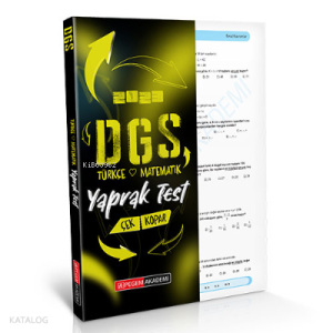 2023 Dgs Çek Kopart Yaprak Test