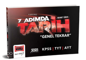 2023 KPSS 7 Adımda Tarih Genel Tekrar