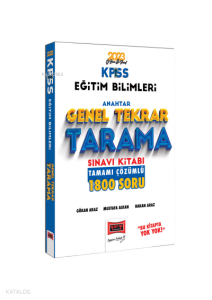 2023 KPSS Eğitim Bilimleri Anahtar Serisi Tamamı Çözümlü 1800 Soru Genel Tekrar Tarama Sınavı Kitabı