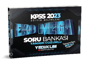 2023 KPSS Eğitim Bilimleri Eko Mega Tamamı Çözümlü Soru Bankası