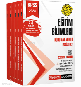 2023 KPSS Eğitim Bilimleri Konu Anlatımlı Modüler Set - 6 Kitap + En Güncel Video