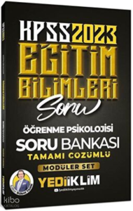2023 KPSS Eğitim Bilimleri Öğrenme Psikolojisi Tamamı Çözümlü Soru Bankası