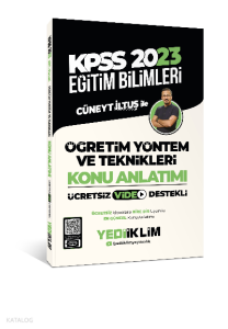2023 KPSS Eğitim Bilimleri Öğretim Yöntem ve Teknikleri Video Destekli Konu Anlatımı
