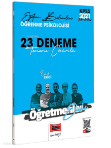 2023 KPSS Eğitim Bilimleri Öğretmenler Ekibi Öğrenme Psikolojisi Tamamı Çözümlü 23 Deneme Sınavı