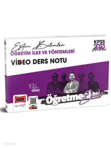 2023 KPSS Eğitim Bilimleri Öğretmenler Ekibi Öğretim İlke ve Yöntemleri Video Ders Notları