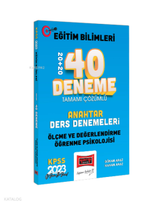 2023 KPSS Eğitim Bilimleri Ölçme Değerlendirme ve Öğrenme Psikolojisi Anahtar Ders Denemeleri Tamamı Çözümlü 20+20 40 Deneme Sınavı