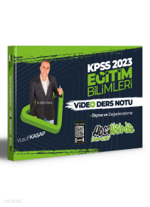 2023 KPSS Eğitim Bilimleri Ölçme ve Değerlendirme Video Ders Notları