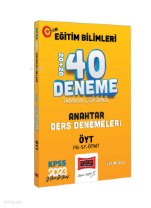 2023 KPSS Eğitim Bilimleri ÖYT ve Program Geliştirme - Sınıf Yönetimi - ;Materyal Geliştirme Anahtar Ders Denemeleri Tamamı Çözümlü 20+20 40 Deneme Sınavı