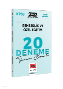 2023 KPSS Eğitim Bilimleri Rehberlik ve Özel Eğitim Tamamı Çözümlü 20 Deneme