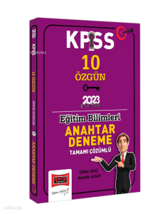 2023 KPSS Eğitim Bilimleri Tamamı Çözümlü Anahtar 10 Özgün Deneme