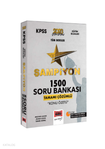 2023 KPSS Eğitim Bilimleri Tüm Dersler Tamamı Çözümlü Şampiyon 1500 Soru Bankası