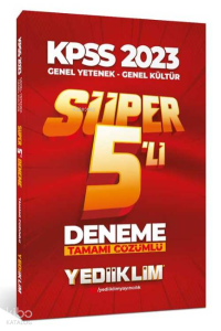 2023 KPSS Genel Yetenek Genel Kültür Tamamı Çözümlü Süper 5'li Deneme