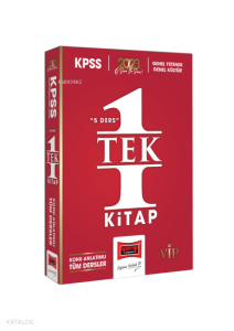 2023 KPSS GK-GY 5 Ders Tek Kitap Tüm Dersler Konu Anlatımı