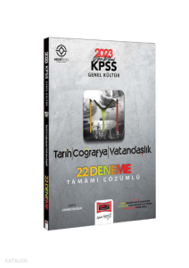 2023 KPSS Hedef Serisi IYI Genel Kültür (Tarih-Coğrafya-Vatandaşlık) Tamamı Çözümlü 22 Deneme Sınavı