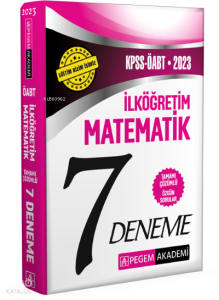 2023 KPSS ÖABT İlköğretim Matematik Öğretmenliği 7 Deneme