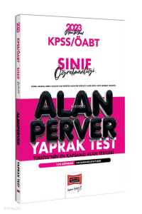 2023 KPSS ÖABT Sınıf Öğretmenliği Alanperver Yaprak Test