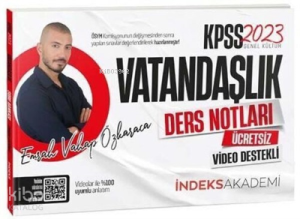 2023 KPSS Vatandaşlık Video Ders Notları - Emrah Vahap Özkaraca İndeks Akademi Yayıncılık