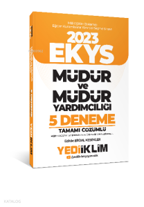 2023 MEB EKYS Müdür ve Müdür Yardımcılığı Tamamı Çözümlü 5 Deneme