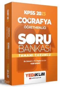 2023 ÖABT Coğrafya Öğretmenliği Tamamı Çözümlü Soru Bankası
