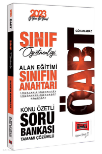 2023 ÖABT Sınıf Öğretmenliği Alan Eğitimi Sınıfın Anahtarı Konu Özetli Tamamı Çözümlü Soru Bankası